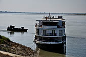 Myanmar - Inwa,  cruise boat on the the Irrawaddy river.